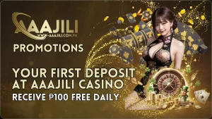 Receive ₱100 Free Daily with Your First Deposit at AAAJILI!